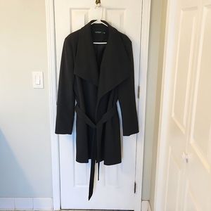 NWOT Lauren by Ralph Lauren Charcoal Grey Shawl Collared Coat, XL